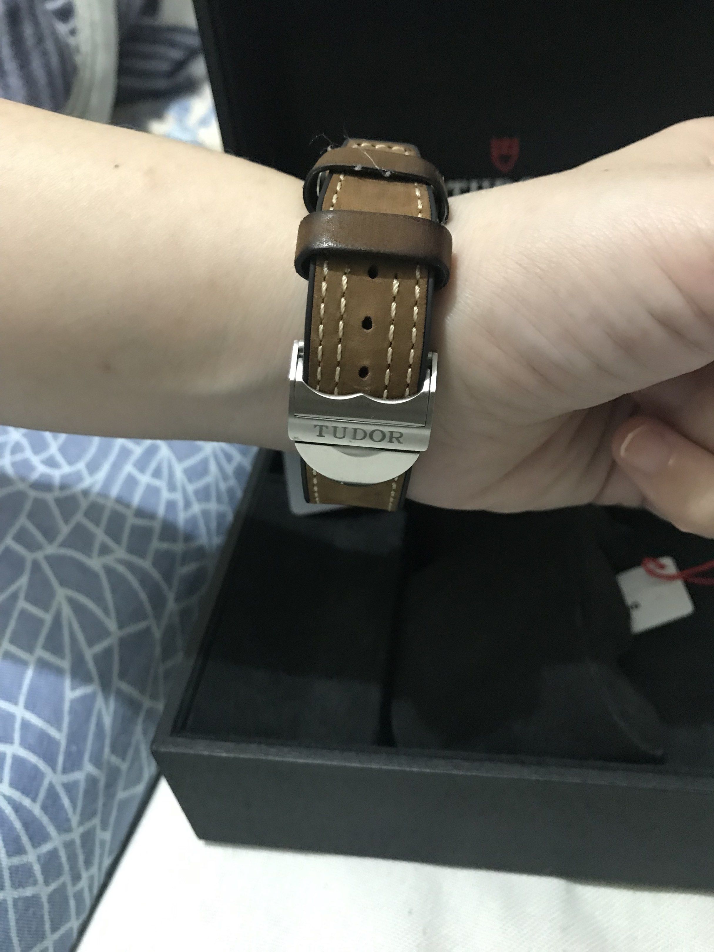 Tudor Black Bay GMT Watch P01 (Category: Luxury Watches) located in Manila. Submitted by elutpogi (Listing ID 1419238543, Image 3). Description: For sale/swap to vespa scooter 2021 Tudor Black Bay P01 Automatic Locally purchased Seldom used Like brandnew Complete with card, box and OR from original purchased Case 42 mm steel case with satin finish Waterproofness Waterproofness Waterproof to 200 m (660 ft) Bezel Bezel 60-notch, 12-hour graduated s