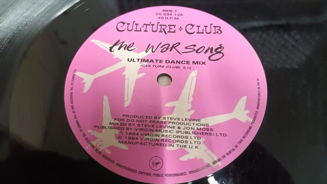 UK版 Culture Club – The War Song (Ultimate Dance Mix) (Shriek Mix) / La ...