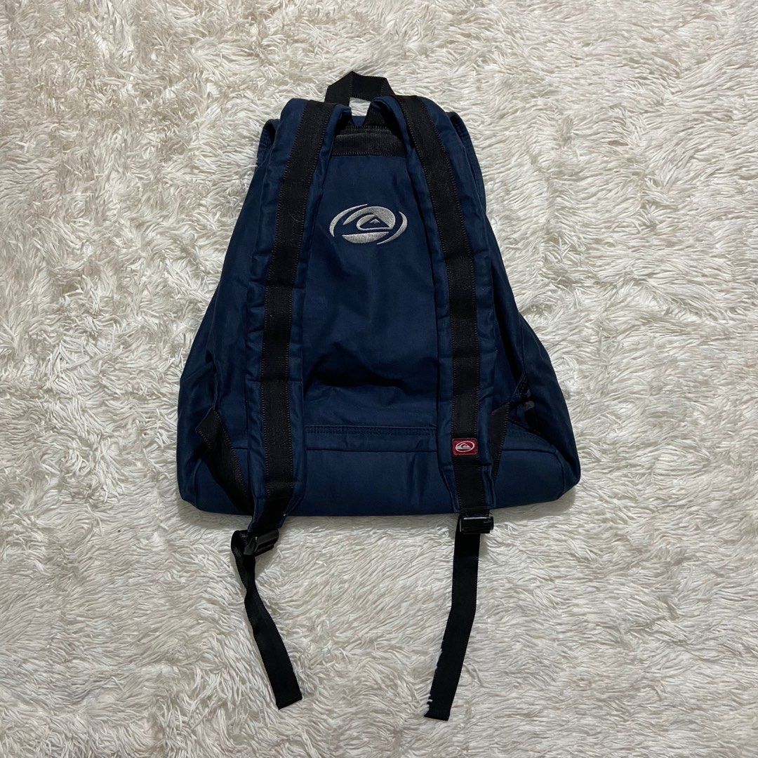 Vintage 00’s Quicksilver Rucksack Backpack (Category: Luxury Bags & Wallets) located in Cebu City. Submitted by johngregmoldez03 (Listing ID 1419313911, Image 3). Description: Vintage Y2k Quicksilver Rucksack Backpack Excellent Condition Dimension: 17 Width / 18 Length Color Rate: 9.5/10 - Need Wash Pm📩.