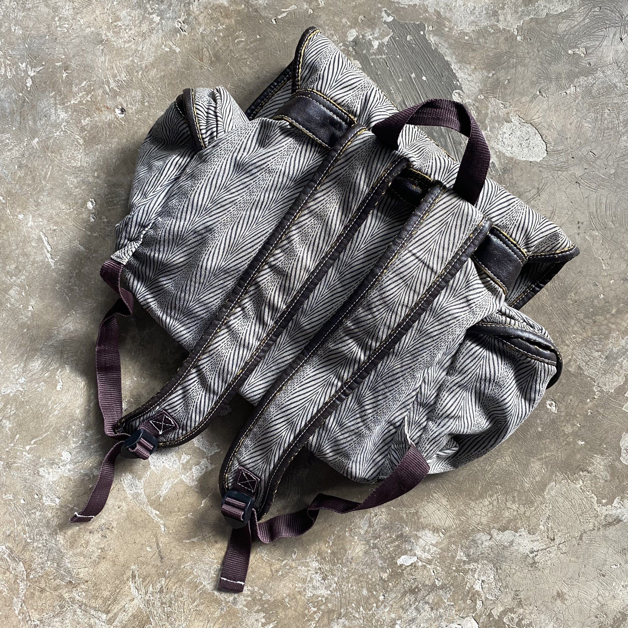 Vintage Jtys&tyc Tokyo Japan Drawstring Backpack (Category: Backpacks) located in Pasig City. Submitted by sound.racks (Listing ID 1419320173, Image 2). Description: Vintage Jtys&tyc Tokyo Japan Backpack -Issue:check slides -Missing strap -All in condition is good -Army canvas design ₱849 +Shipping fee .