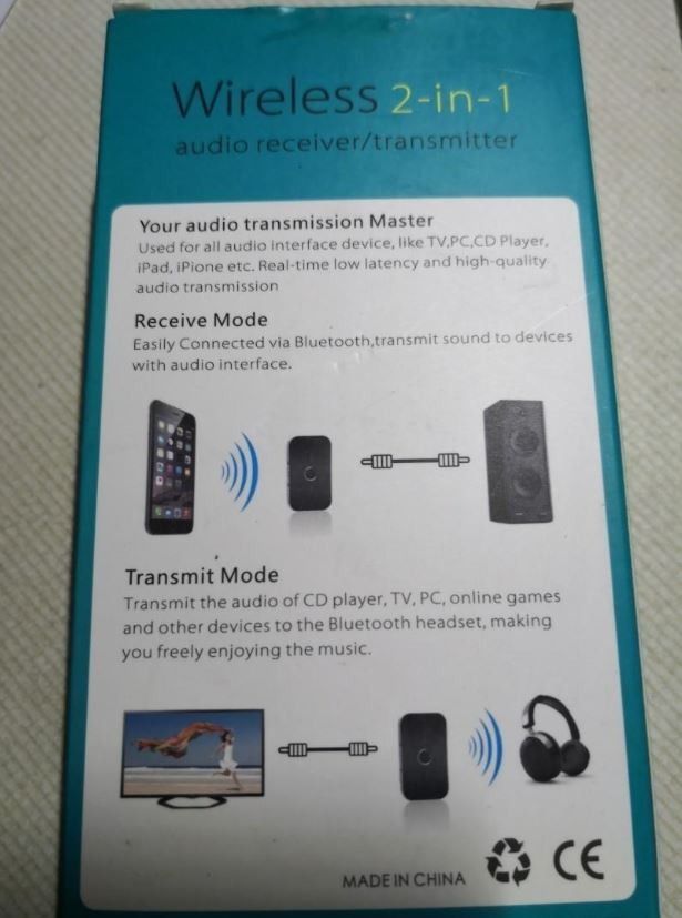 Wireless 2-in-1 Audio Receiver/Transmitter65561105989762111