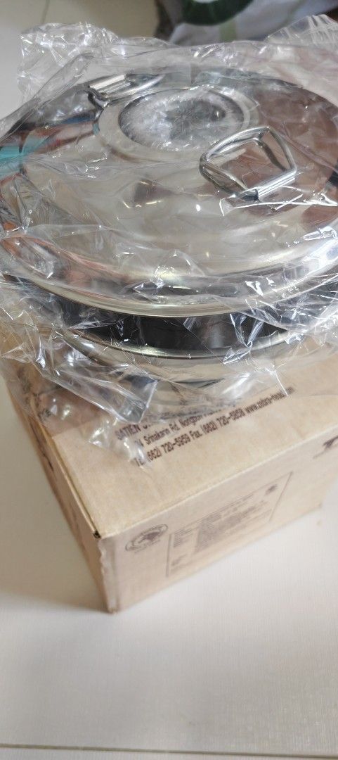 Zebra Stainless Steel steamboat Pot with Lid - Brand New