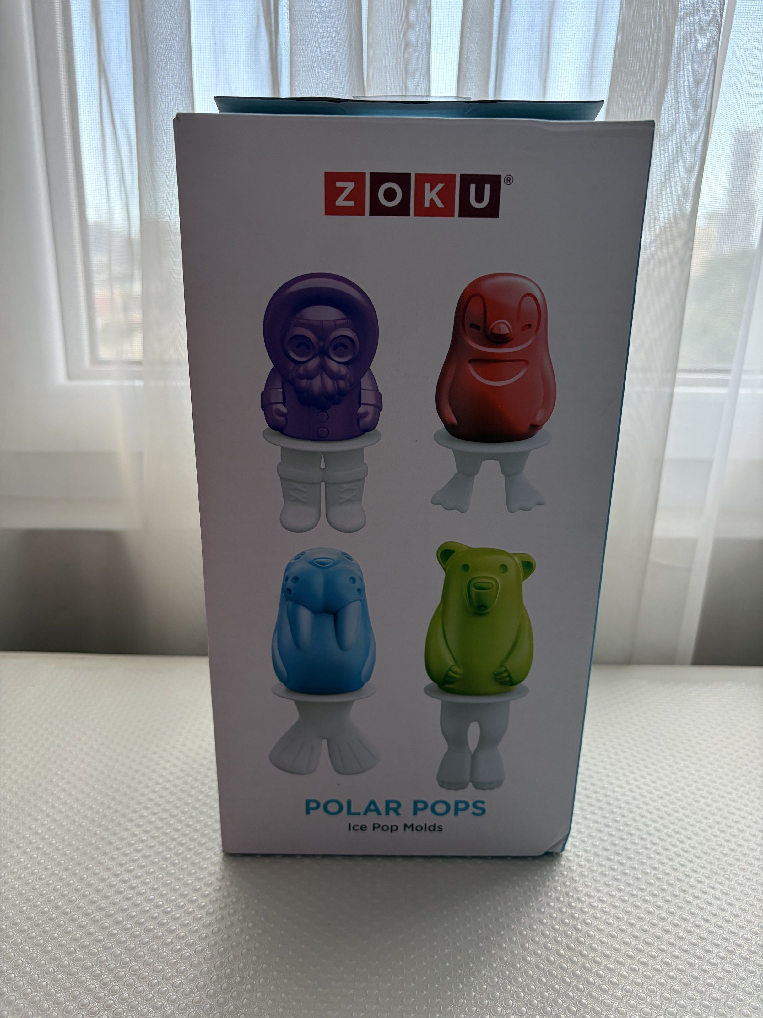 Zoku Polar Pops Ice Pop Molds (Category: Weaning & Toddler Feeding) located in Quezon City. Submitted by ciyellow (Listing ID 1419333122, Image 1). Description: SRP: P1,490 Grab your parka and set sail for an arctic adventure with Zoku Polar Pops. Each set includes one very bundled up explorer and five friends to discover along the way— a penguin, walrus, orca, seal, and polar bear. Your pops will feel right at home in any freezer and can be made