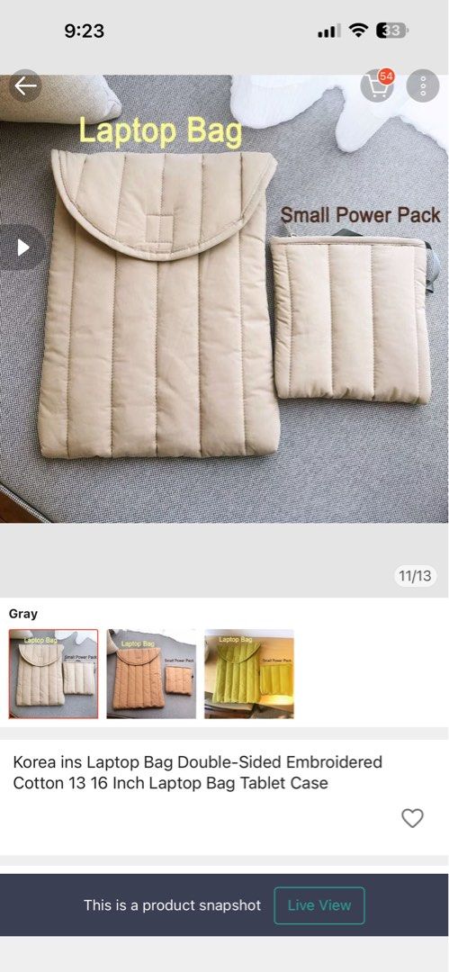 16 Inch Laptop Sleeve (Category: Laptop Bags & Sleeves) located in Davao. Submitted by 1lesslonelyg1rl (Listing ID 1422499087, Image 2). Description: .