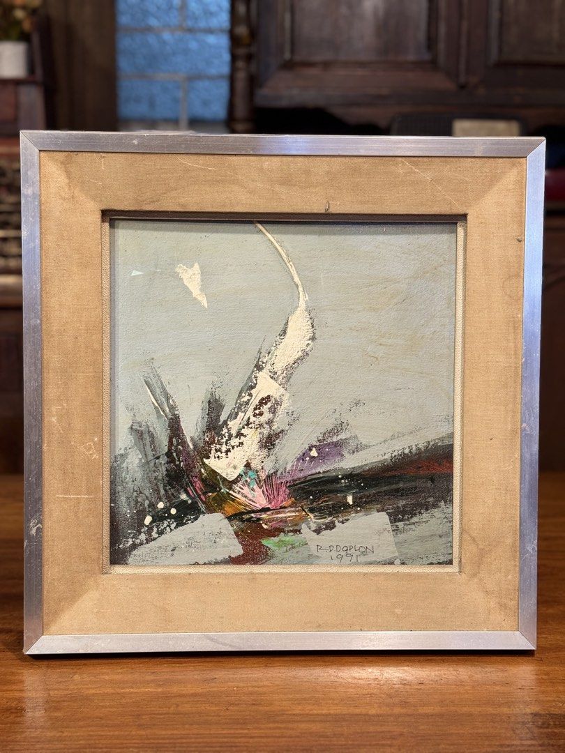 1991 Ramon Doplon Abstract Painting (Category: Art & Prints) located in Manila. Submitted by sinaunang_gamit (Listing ID 1422482529, Image 1). Description: 1991 Ramon Doplon Abstract Painting 12 inches x 12 inches painting ₱15k.