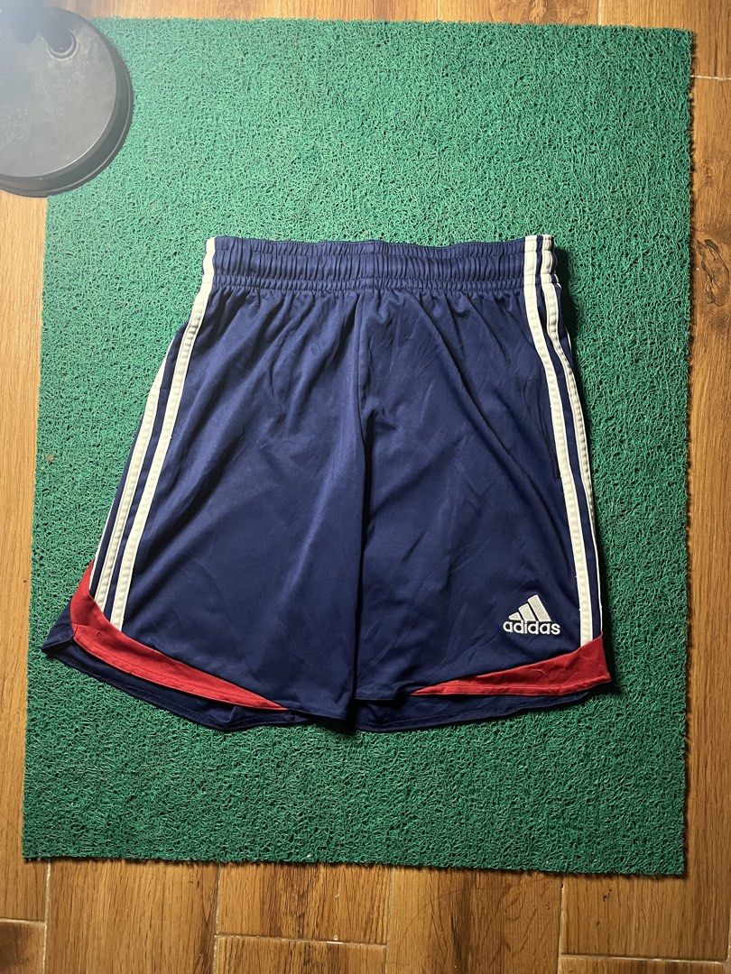 Adidas ClimaCool Shorts - Navy Blue (Category: Shorts) located in Iligan City. Submitted by salvagedthreadzz (Listing ID 1422462654, Image 1). Description: Size: Small Waist: 24” relaxed → stretches to 31” Length: 16.5” Fit notes: ClimaCool fabric, 2-tone with stripes, good stretch, lighter workouts, has the Adidas QR code on the tag..