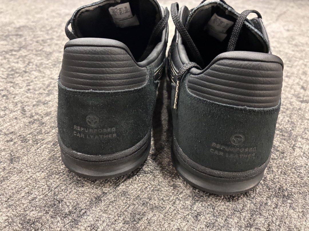 Asics GEL-NYC Black Sneakers - Repurposed Car Leather (Category: Sneakers) located in Singapore. Submitted by vik2222 (Listing ID 1422413869, Image 3). Description: - Asics GEL-NYC sneakers in black - Made with repurposed car leather - Sleek design with contrasting stitching - Minimal wear and tear - Clean soles - Perfect for everyday wear.