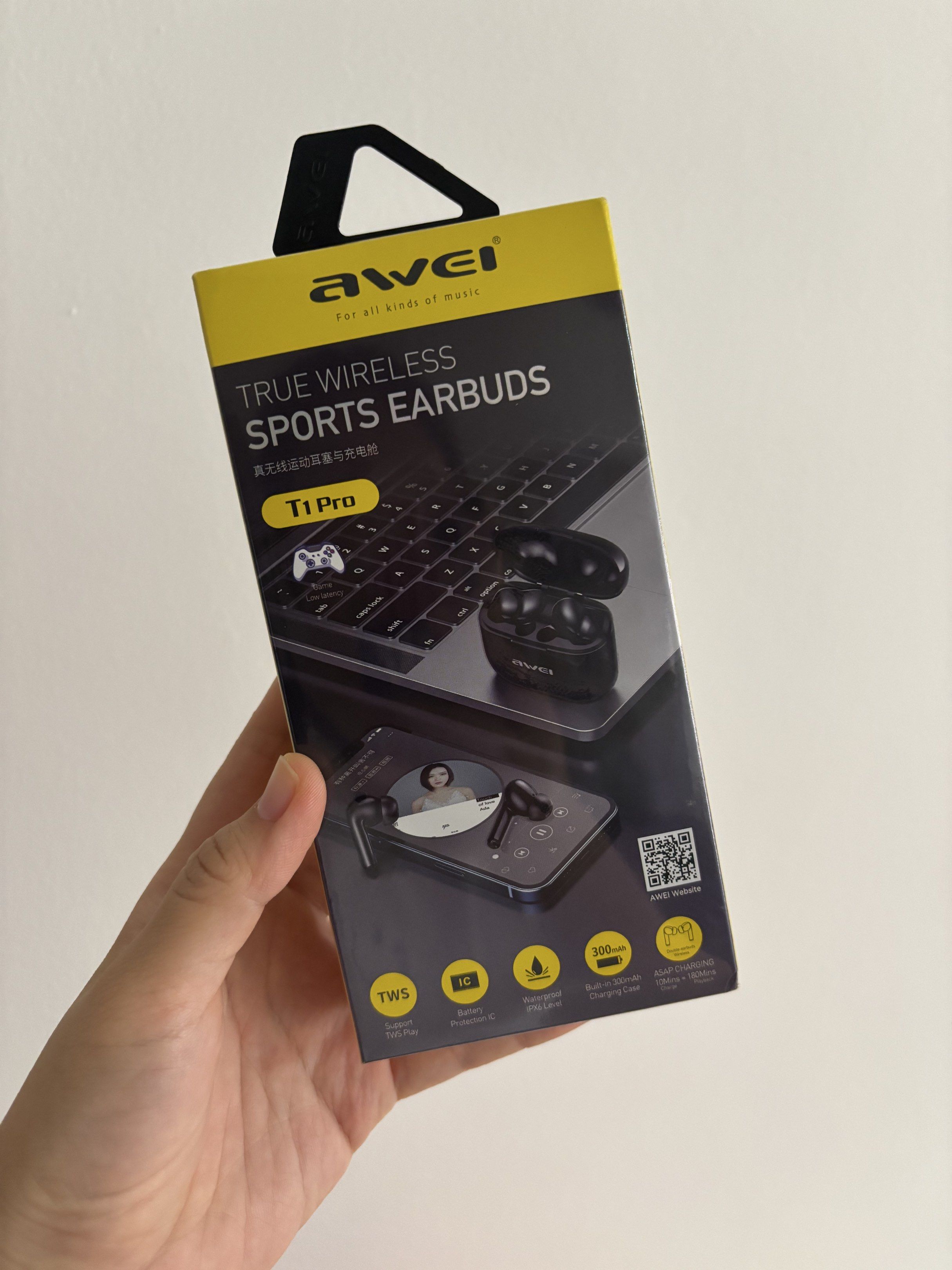 Awei T1 Pro True Wireless Sports Earbuds