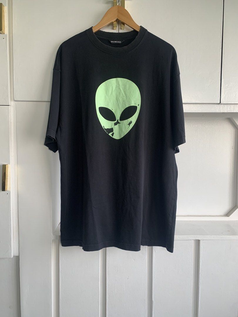 Balenciaga Distressed Shirt (Category: Tshirts & Polo Shirts ) located in Muntinlupa City. Submitted by mcnigel84 (Listing ID 1422414149, Image 3). Description: Used Balenciaga Distressed Shirt Excellent condition Oversized medium Armpit 24” Length 30” Not fade.