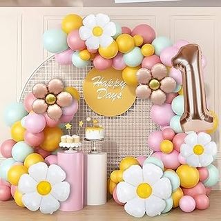 Buy Gold Birthday Decorations - Golden Birthday Party Decorations Set With Birthday Banner Gold White Confetti Balloons Gold Foil Birthday Background Tassel Garland Cake Toppers For Girls Women Men Kids Baby