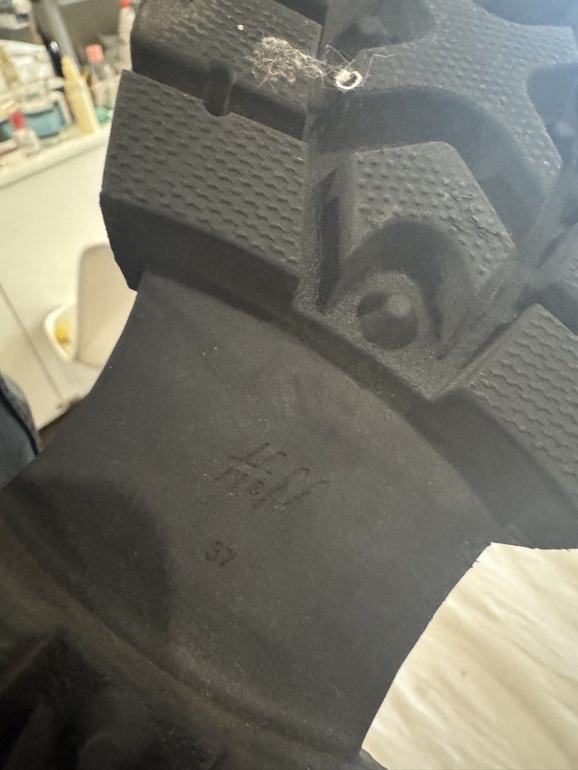 Black Chelsea Boots Size 37 (Category: Boots) located in Manila. Submitted by aadr1127 (Listing ID 1422417100, Image 2). Description: - Black Chelsea boots - Chunky sole - Size 37 - Pull tab at the back - Elastic side panels - Round toe - Made of leather or leather-like material.