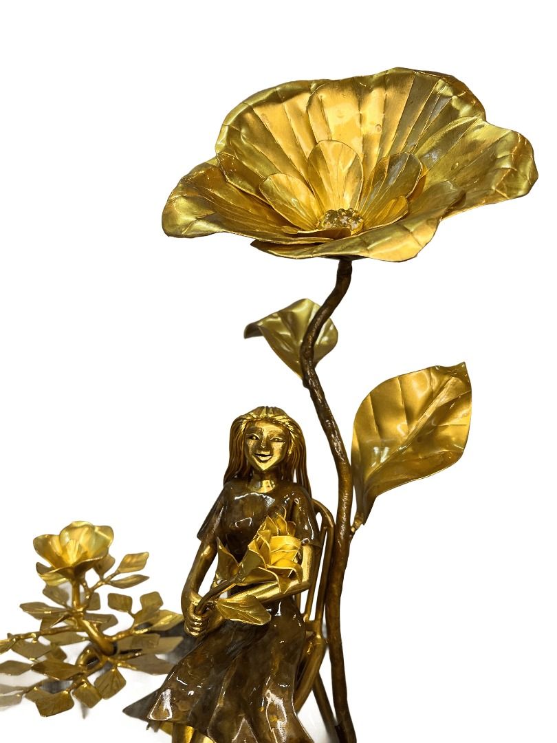 Bloom She Carries - Ronald Castrillo (Category: Art & Prints) located in Taguig. Submitted by drybrushgallery (Listing ID 1422431558, Image 3). Description: Bloom She Carries Ronald Castrillo, 2025 Welded Brass Sheets Artwork Dimension: 15" x 10" x 12" with Certificate of Authenticity PM FOR INQUIRY 0917 565 2917.