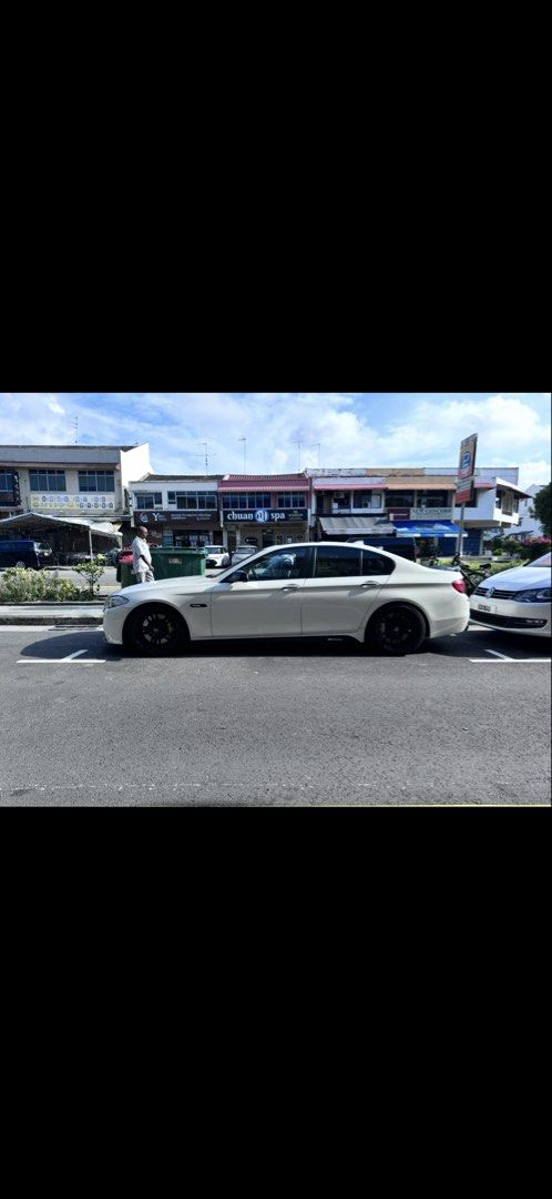 BMW 5 Series Sedan 535i (A) (Category: Used Cars) located in Singapore. Submitted by jwagon (Listing ID 1422458173, Image 2). Description: Vrsf down pipe Vrsf intercooler K sport coil over Brembo gt6 / gt4 plus electronic hand break full Brembo set with ss hose FTP charge pipe FTP turbo in let pipe MST air intake Full ultra racing bars Steering wheel re wrapped M-sports 20 inch rims M-sports muffler FTP oil cooler valve Hard race bushings All wea