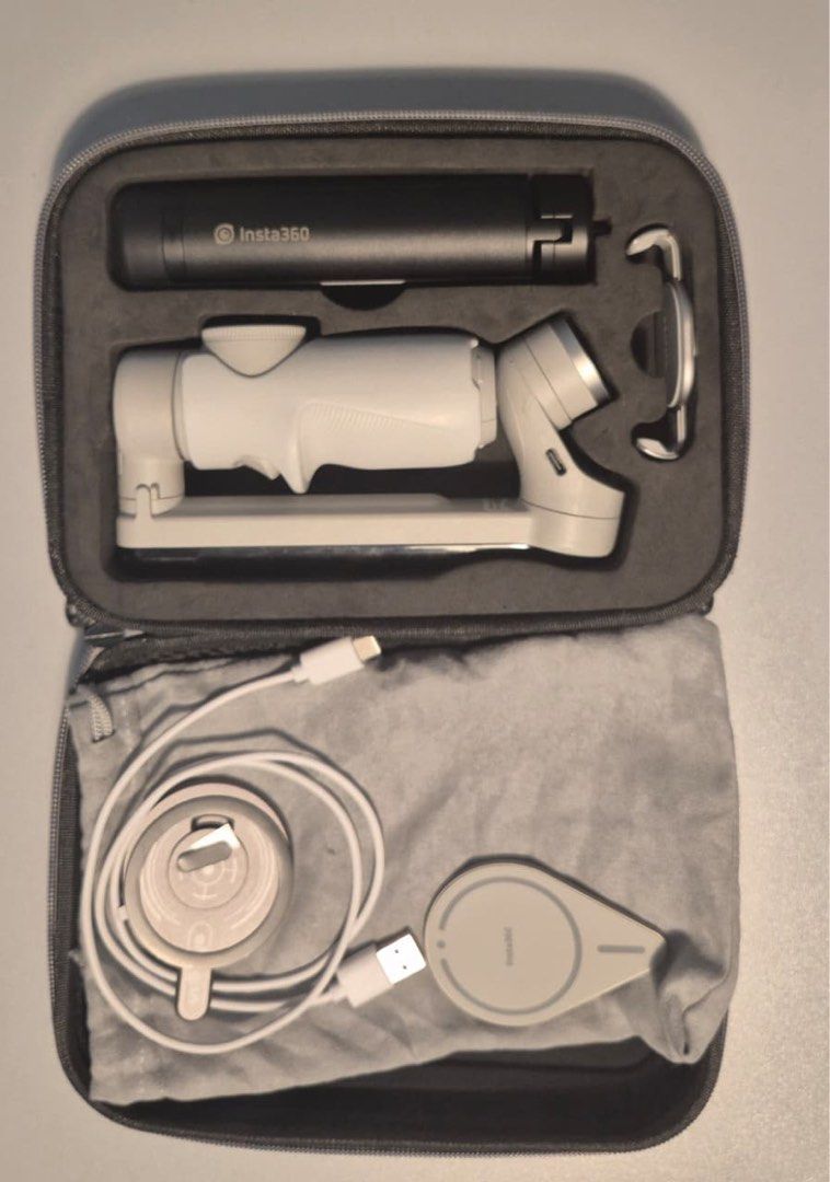 [BUNDLE] Insta360 Flow AI Smartphone Gimbal + Premium Accessories (Category: Gimbals & Stabilizers ) located in Manila. Submitted by declutteringanj (Listing ID 1422396374, Image 3). Description: [BUNDLE] Insta360 Flow AI Smartphone Gimbal + Premium Accessories ​Caption: Selling our Insta360 Flow (1st Gen) in Stone Grey. This is the ultimate vlogging setup, fully loaded with essential magnetic accessories for easier shooting. ​Condition: Used but