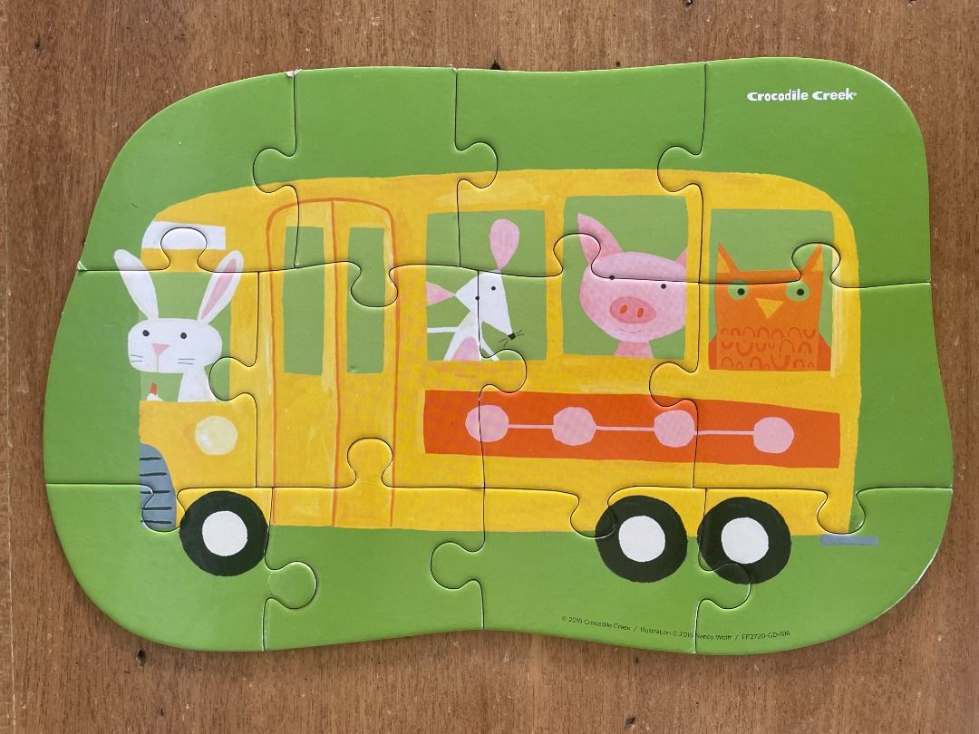 Preloved: Crocodile Creek Puzzle - School Days (Category: Board Games & Puzzles) located in Pasig City. Submitted by vcshoppers (Listing ID 1422433544, Image 3). Description: 12-piece puzzle Smallest piece size is 3" x 3" Puzzle size is 9" x 12" Complete puzzle pieces Box and/or puzzle piece may have dents and/or foxing stains due to storage As these are preloved, please manage your expectations. We disclose all flaws we see following quality che