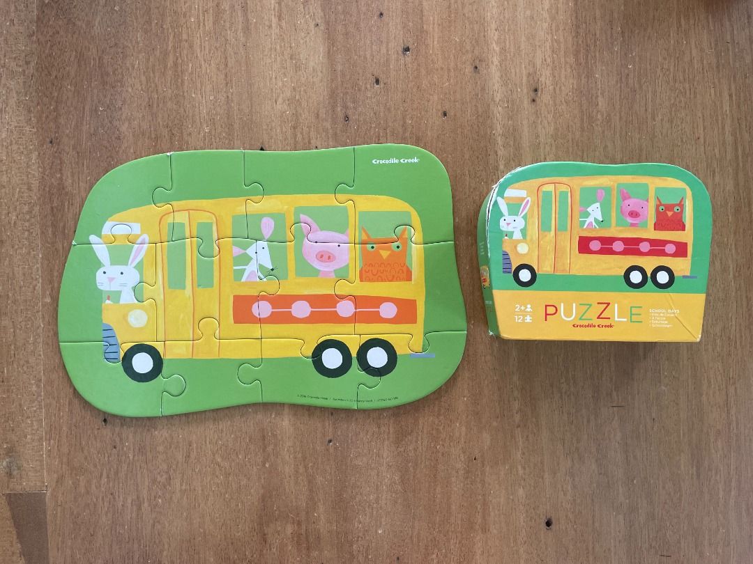 Preloved: Crocodile Creek Puzzle - School Days (Category: Board Games & Puzzles) located in Pasig City. Submitted by vcshoppers (Listing ID 1422433544, Image 1). Description: 12-piece puzzle Smallest piece size is 3" x 3" Puzzle size is 9" x 12" Complete puzzle pieces Box and/or puzzle piece may have dents and/or foxing stains due to storage As these are preloved, please manage your expectations. We disclose all flaws we see following quality che