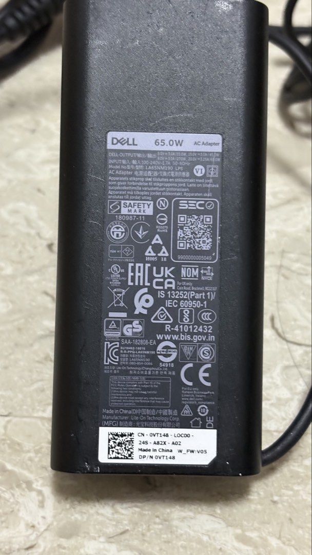 Dell 65W AC Adapter Charger406024476217856001