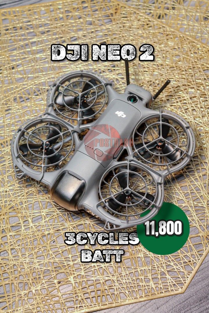 DJI NEO 2 WITH TRANSCIEVER (Category: Drones) located in Quezon City. Submitted by skriddeit42112 (Listing ID 1422467340, Image 1). Description: DJI NEO 2 WITH TRANSCIEVER ALMOST BRAND NEW NO ISSUE / NO SCRATCHES PRICE : 11,800 ⊙ QUEZON CITY OLD BALARA PICK UP ⊙ LALAMOVE BUYER SHOULDER SHIPPING FEE.