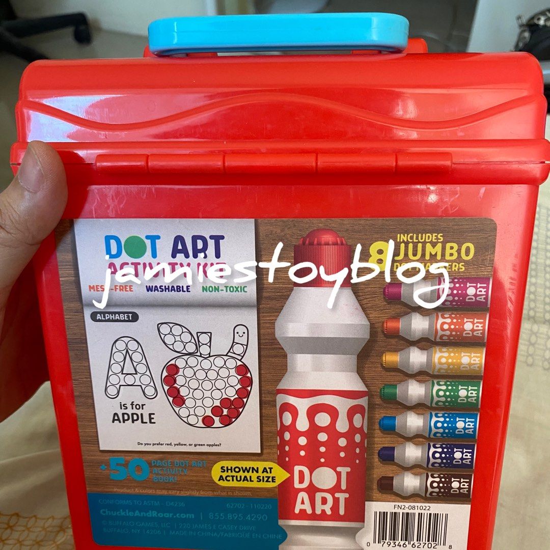 Dot Art Activity Kit (Category: Craft Supplies & Tools) located in Quezon City. Submitted by ohitsninja (Listing ID 1422422658, Image 2). Description: Dot Art Activity Kit With 8 jumbo dot markers and container Orange marker has no cap No activity book As is Pay by Gcash Delivery shouldered by buyer I DO NOT USE COD OR SCO..