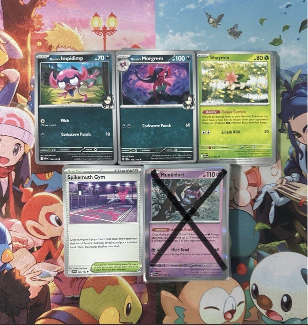 Froslass, Munkidori, Impidimp, Morgrem, Shaymin, Spikemuth Gym Pokemon TCG Playable/Deckbuilding/Staple/Meta Twilight Masquerade/Destined Rivals, Hobbies & Toys, Toys & Games on Carousell Froslass, Munkidori, Impidimp, Morgrem, Shaymin, Spikemuth Gym Pokemon TCG Playable/Deckbuilding/Staple/Meta Twilight Masquerade/Destined Rivals, Hobbies & Toys, Toys & Games on Carousell