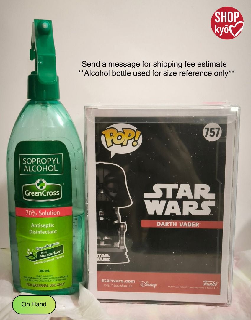 Funko Pop! Star Wars Darth Vader 757 (Category: Figurines & Statues) located in Las Pinas. Submitted by shopkyo.922 (Listing ID 1422494219, Image 2). Description: - Bobblehead - In original packaging - Never been opened - Color may slightly differ due to lighting **Feel free to message us for more photos :) MOP: Gcash/Bank Transfer Delivery can be arranged at buyer's expense. .