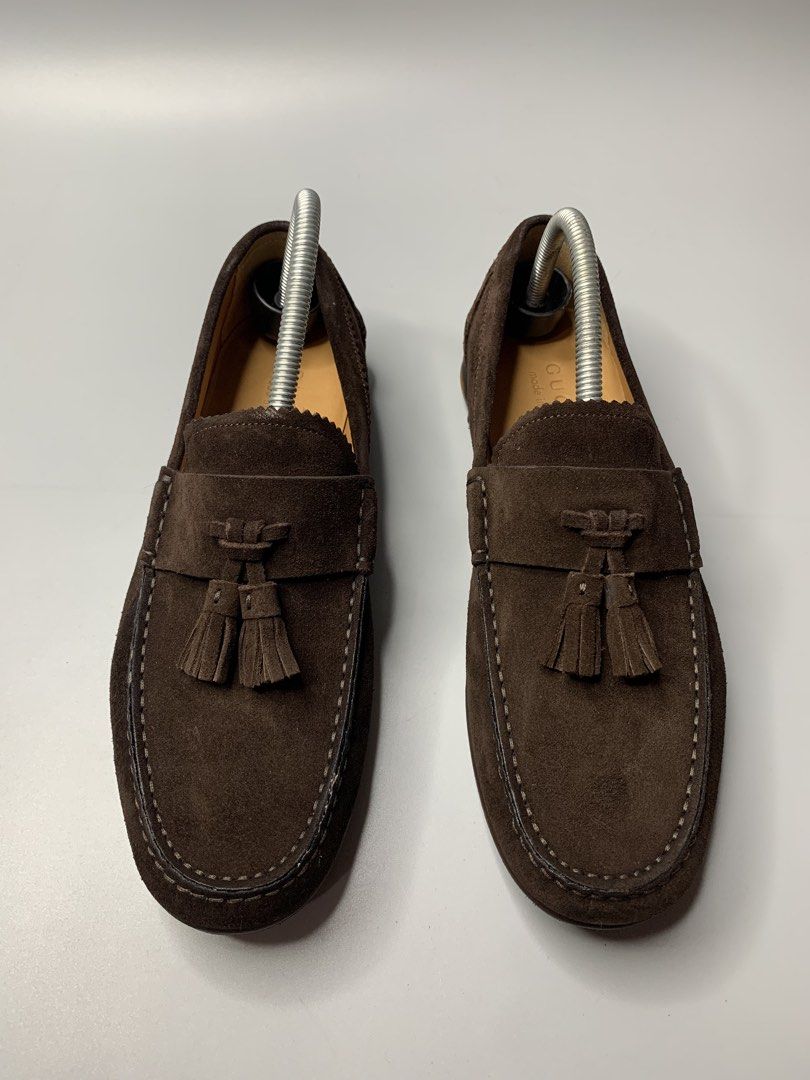 Gucci Bamboo Tassel Loafers (Category: Dress Shoes) located in Binan City. Submitted by hybrid_archival_theory (Listing ID 1422513846, Image 3). Description: Gucci brown suede bamboo tassel loafers Mens UK 7/US 8 Very Good Condition Actually Never Worn • No Inclusions •Pair Only Please Check Detailed Photos Poster For Your Reference Thankyou!!! Key Features: •Material: Dark brown suede upper. •Design: These are classic slip-on loafers featuring a
