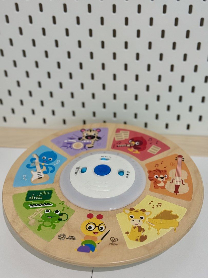 Hape Baby Einstein Smart Interactive Symphony Band (Category: Educational & Learning Toys) located in Makati City. Submitted by dpdlna (Listing ID 1422420953, Image 2). Description: Hape Baby Einstein Smart Interactive Symphony Band Lights and Sounds Working well, Lightly used Video available upon request - Make beautiful music with just a touch of the wooden surface – no keys or buttons! - Encourage cognitive development with 3 modes of play: In