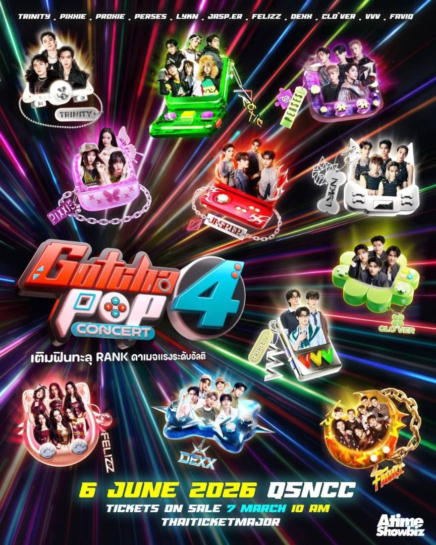 [HTB] GOTCHA POP 4 CONCERT IN BANGKOK CONCERT TICKET, Tickets ...