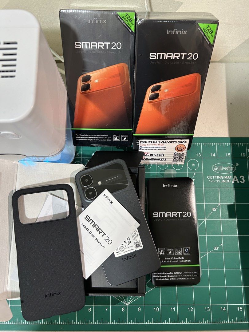 Infinix smart 20 128gb (Category: Other Gadgets) located in San Juan City. Submitted by happyday_01 (Listing ID 1422542577, Image 2). Description: PM or Call more inquiry 📩 Esguerra’s Gadgets Shop 📍2ndfloor Aquarium area Bridgeway Greenhills Shopping Center San juan ☎️ 09054599272 | 09161512911 | 09616170254.