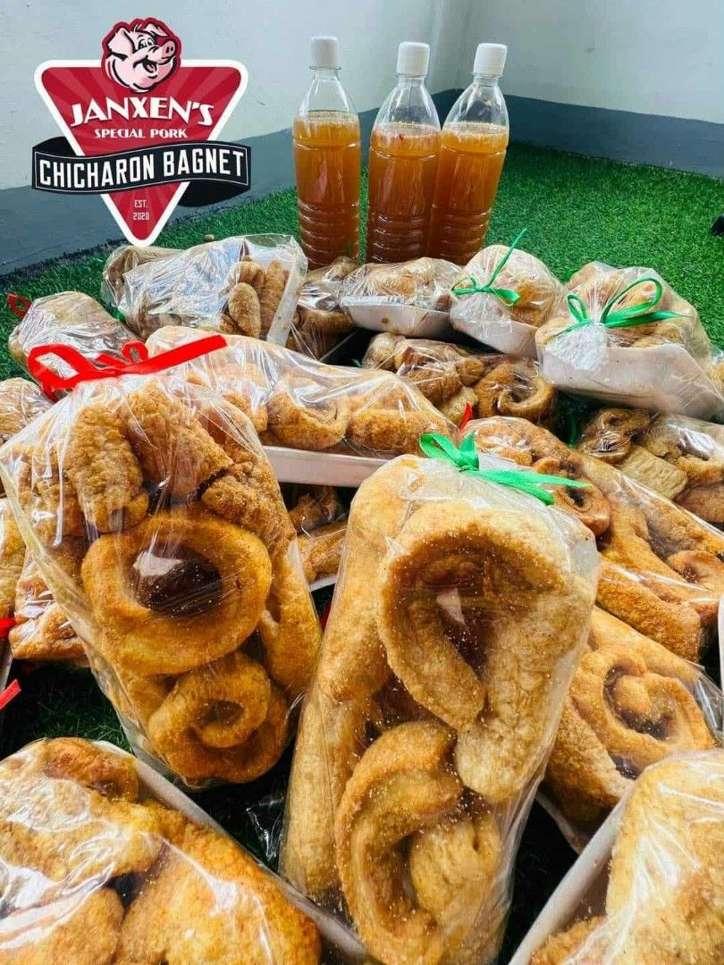 Janxen's Special Pork Chicharon Bagnet (Category: Local Eats) located in Cavite. Submitted by freakcbok (Listing ID 1422494367, Image 2). Description: ❤️ AVAILABLE FLAVOR 💓 💚Original flavor ❤️Spicy flavor 💜Mix flavor (12spicy/13original flavor) 🌼Tatlong Linggo po ang tinatagal ng chicharon Bago kumunat. 🌟 ‼️ 90 / per pack ‼️ suka / 100/liter pm for details.