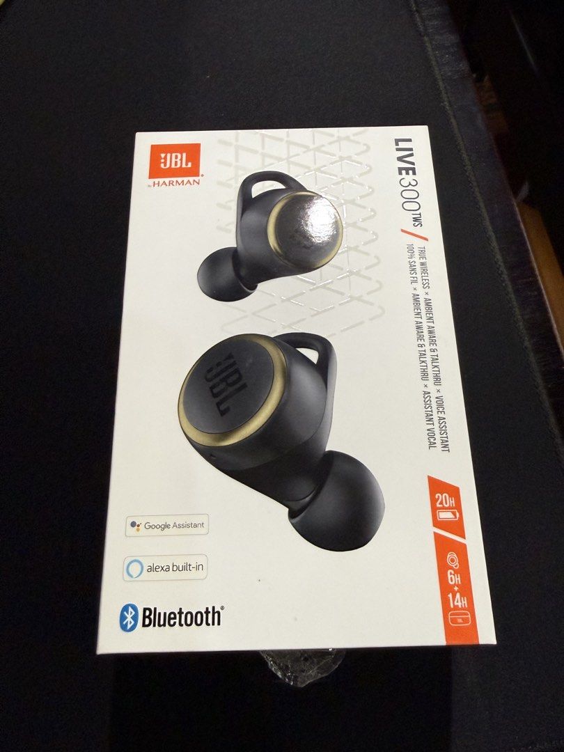 JBL Live 300TWS True Wireless Earbuds - Black
