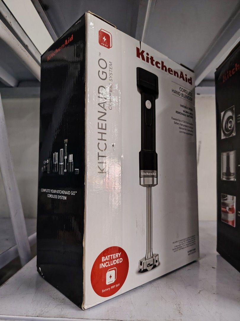KitchenAid Cordless Hand Blender (Category: Juicers, Blenders & Grinders) located in Manila. Submitted by riley1205 (Listing ID 1422396091, Image 3). Description: Kitchen Aid Cordless Hand Blender Variable Speed Removable aBattery Power 10.8V Call or Text 09757387803 .