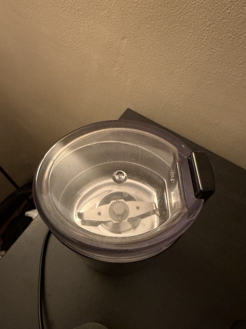 KRUPS Electric Coffee Grinder (Category: Coffee Machines & Makers) located in Paranaque City. Submitted by preloveditems111 (Listing ID 1422535660, Image 3). Description: - KRUPS electric coffee grinder - Clear lid for easy viewing - Blade grinder for efficient grinding - Black body - UK plug - Compact and easy to use - Great for grinding your own coffee beans.