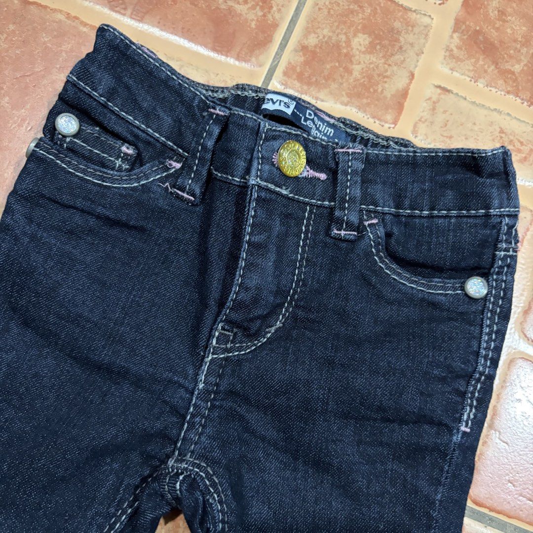 Levi's Denim Jeans with Butterfly Design (Category: Babies & Kids Fashion) located in Bulacan. Submitted by speczone (Listing ID 1422511800, Image 1). Description: very good condi and really cute, legit Levi's for kids (1y/o).