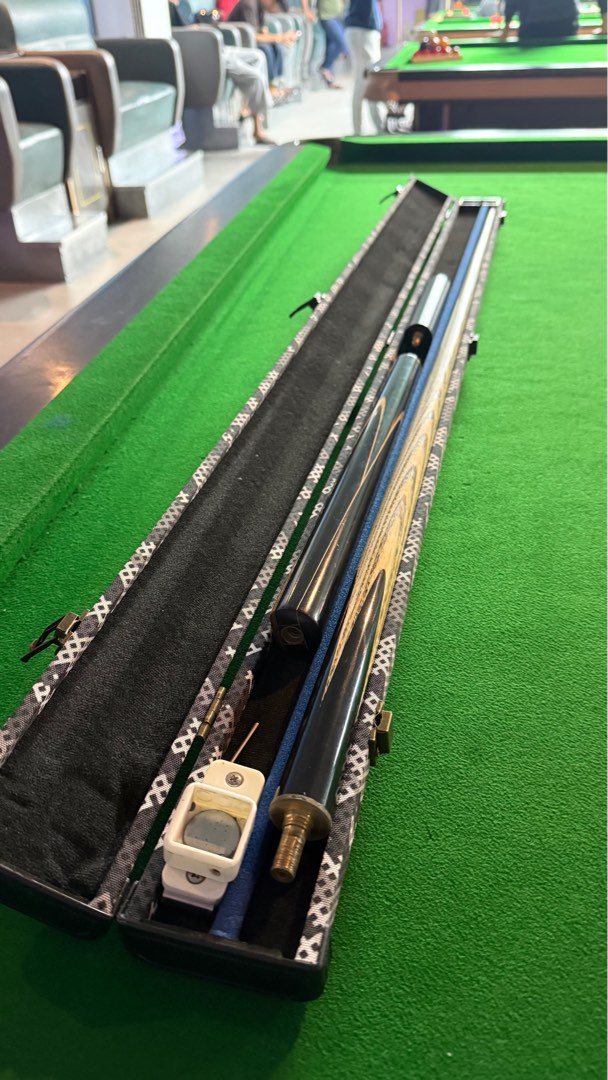 POWERGLIDE Snooker Cue Stick | Executive | Hand-spliced Rosewood Butt With Mahogany Front Splice, 9.5mm Tip, 3/4 Jointed With Quick Release Brass Joint, 19 Oz, Full Size 57" Plus 6" Extension - View #2