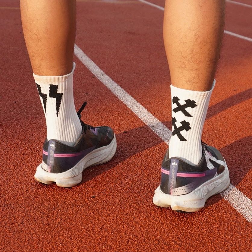 [NEGO] Elite Performance Running Socks (Nylon Crew) - White (Category: Activewear) located in Carmona. Submitted by velodrip (Listing ID 1422460996, Image 1). Description: ⚡ LOOK FAST. RUN ELITE. ⚡. 📏 Size: Unisex (All Size 38 - 43) 🎨 Color: WHITE Socks 🆕 Condition: Brand New (BNEW) 🏷️ SRP: ₱590 Best For: ☑️Hot & Humid Runs ☑️Race Day (5k, 10k, or 21k) ☑️Track Workouts & Speed Days ☑️Coffee Runs 📩 PM is key! First to secure gets it. ⚠️ Discl
