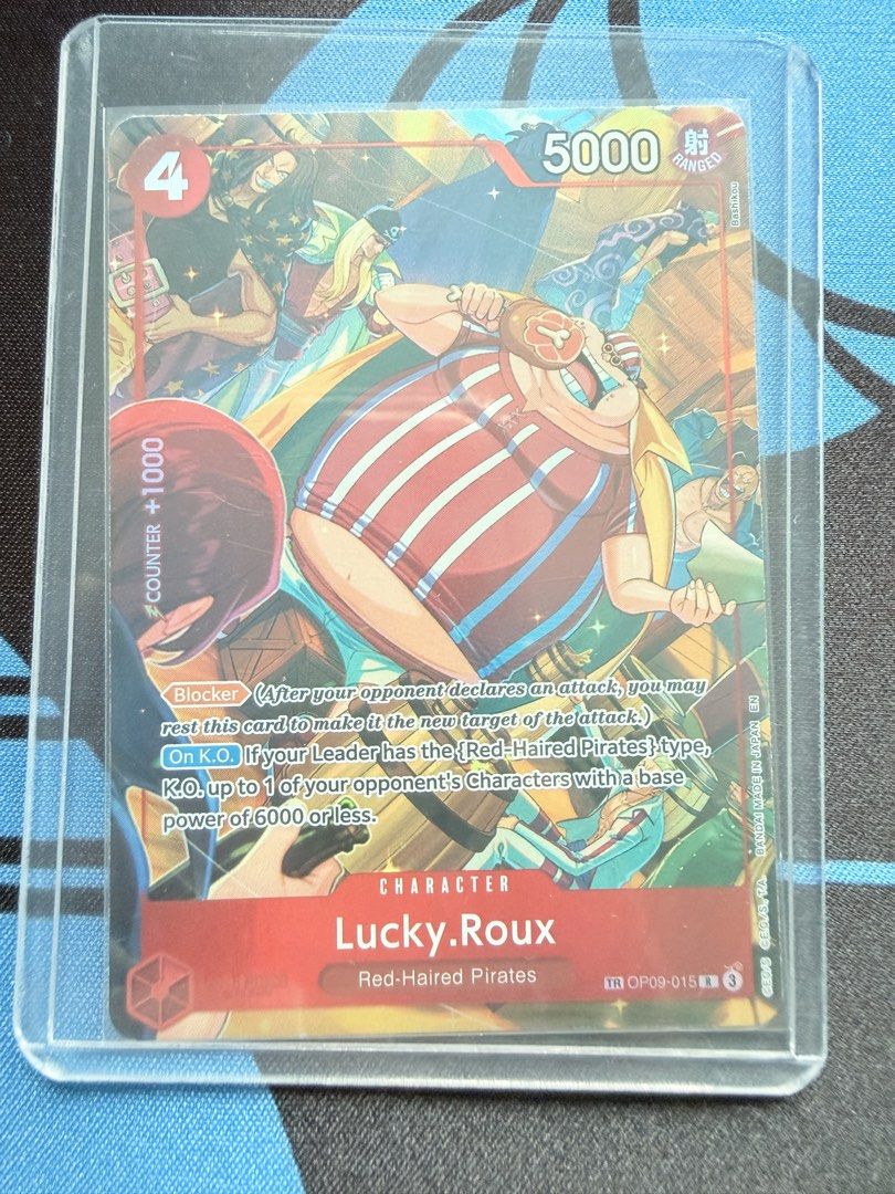 One Piece OPTCG - TR Treasure Rare Lucky Roux OP09-015, Hobbies & Toys ...