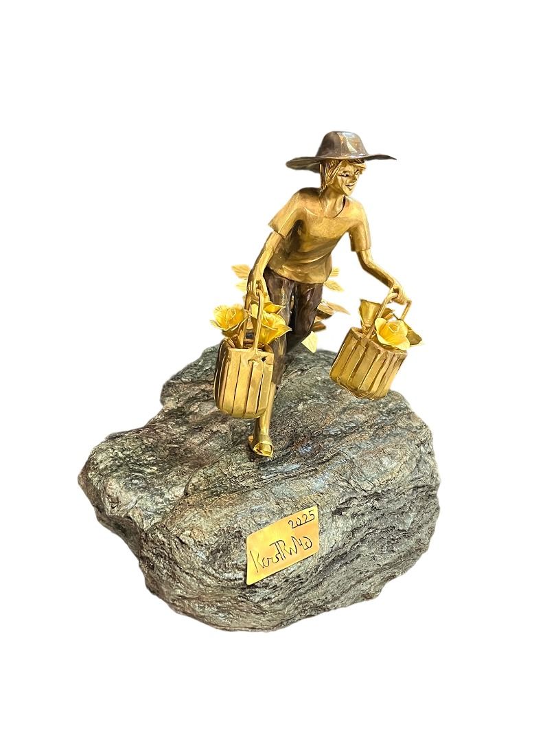 Plant Vendor - Ronald Castrillo (Category: Art & Prints) located in Taguig. Submitted by drybrushgallery (Listing ID 1422459976, Image 3). Description: Plant Vendor Ronald Castrillo, 2025 Welded Brass Sheets Artwork Dimension: 14" x 11" x 11" with Certificate of Authenticity PM FOR INQUIRY 0917 565 2917 .
