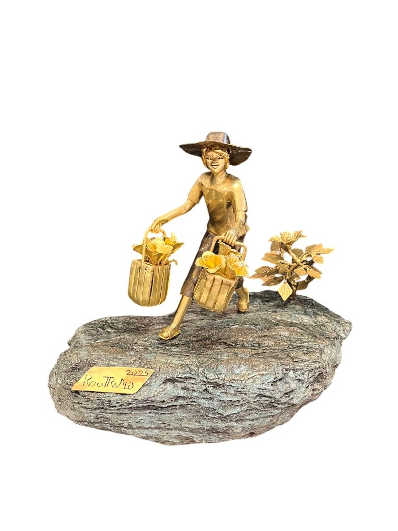 Plant Vendor - Ronald Castrillo (Category: Art & Prints) located in Taguig. Submitted by drybrushgallery (Listing ID 1422459976, Image 1). Description: Plant Vendor Ronald Castrillo, 2025 Welded Brass Sheets Artwork Dimension: 14" x 11" x 11" with Certificate of Authenticity PM FOR INQUIRY 0917 565 2917 .