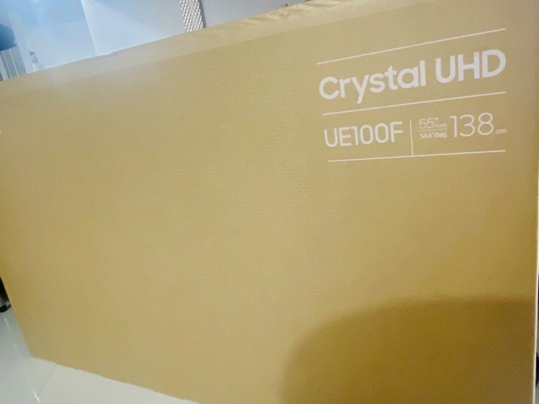 Samsung 55 inches TV (Category: TV) located in Caloocan City. Submitted by declutterlov (Listing ID 1422544920, Image 2). Description: AVAILABLE AS LONG AS POSTED Purchased date Feb 2026 LOCATION: NORTH Caloocan Rfs: extra TV Brandnew & Sealed.