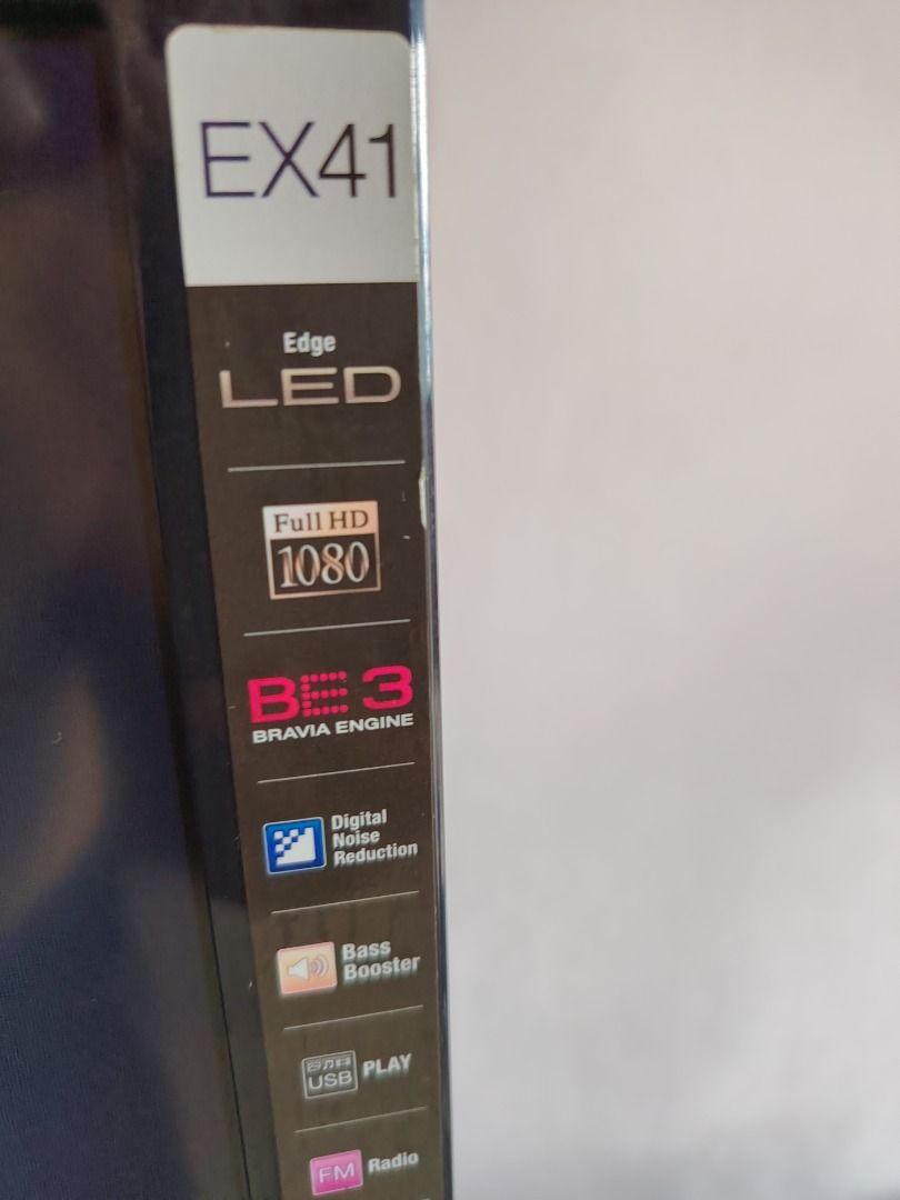 Sony EX41 Edge LED Full HD 1080 TV, TV & Home Appliances, TV ...