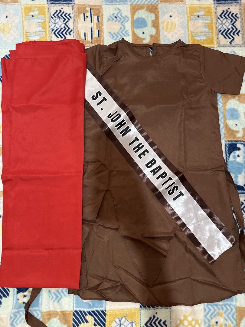 St. John the Baptist Costume w/ sash (Category: Babies & Kids Fashion) located in Pila. Submitted by airrapreloved_ (Listing ID 1422391430, Image 1). Description: .