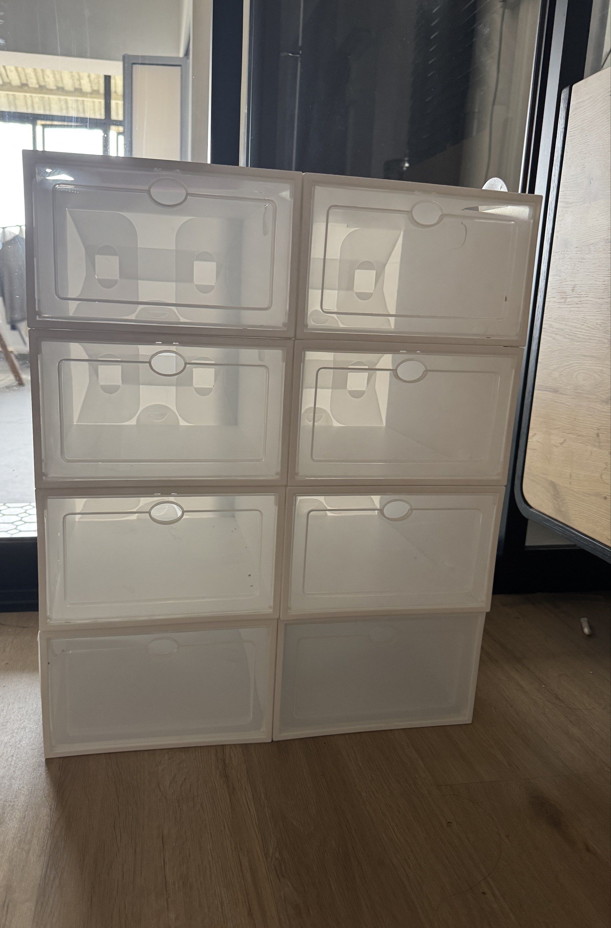 Stackable Shoe Storage Boxes (Category: Storage Boxes & Baskets) located in Singapore. Submitted by singaporeliving22 (Listing ID 1422413052, Image 1). Description: Self pick up from east coast area .