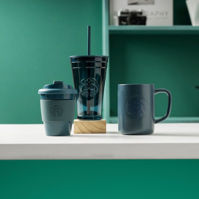 Starbucks Navy Cold Cup Tumbler with Straw440176755438397441