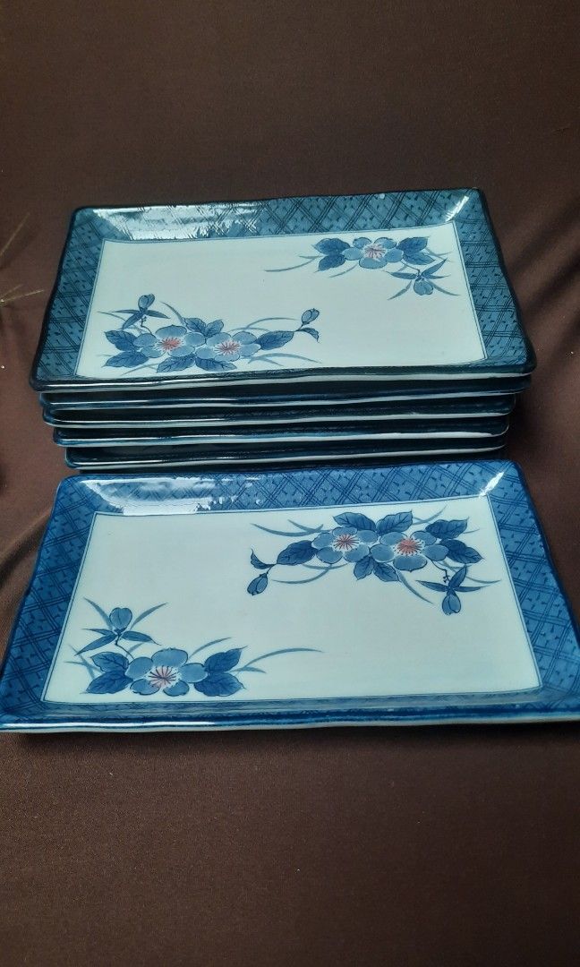 Sushi plate ceramic floral 8x5" /pc (Category: Dinnerware & Cutlery) located in Manila. Submitted by luckycharm_215 (Listing ID 1422400311, Image 1). Description: per pc or take all for less.