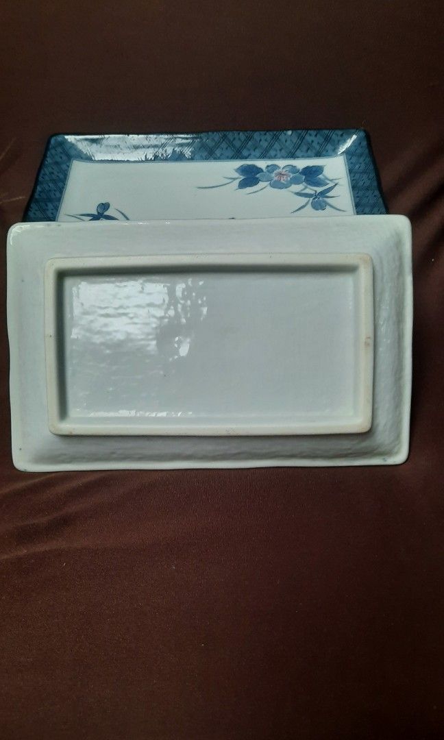 Sushi plate ceramic floral 8x5" /pc (Category: Dinnerware & Cutlery) located in Manila. Submitted by luckycharm_215 (Listing ID 1422400311, Image 2). Description: per pc or take all for less.