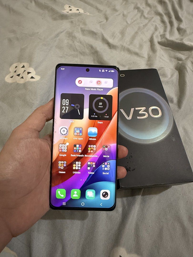 Vivo V30 5G 12+12GB (Category: Vivo) located in Manila. Submitted by daisulh (Listing ID 1422523268, Image 2). Description: Forsale only my Personal VIVO V30 5G RAM: 12+12GB STORAGE: 512GB SNAPDRAGON 120 Hz 7 GEN 3 Octacore OS Versions : Funtouch OS 15 5000mah Battery Display Fingerprint Curve Screen AMOLED Good for gaming and smooth Fast charging Basag lang yung Tempered nya tanggalin ko nalang pag may bibili na. Inclusion: Box , charger , recei