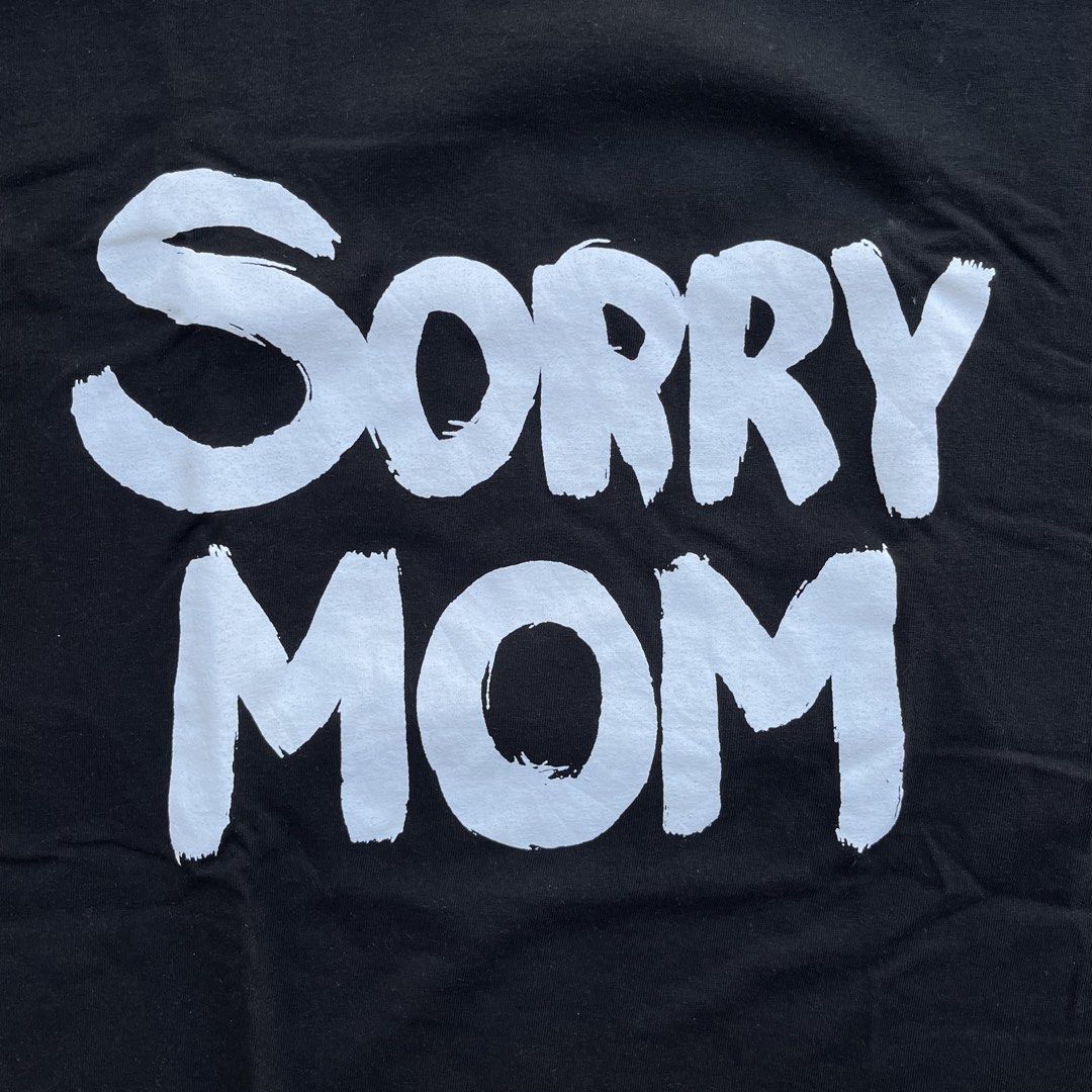 Y2k Emo Scene j.papa Sorry Mom Graphic Tee (Category: Tshirts & Polo Shirts ) located in Davao. Submitted by wintercult_ (Listing ID 1422457923, Image 2). Description: Width: 20.5" Length: 28" Sleeve Length (Armpit): 5" Sleeve Length (Shoulder): 7" - J.PAPA "Sorry Mom" Graphic Tee - Y2k Emo Scene Style - Black color - Size: Large Check slides for more details!.