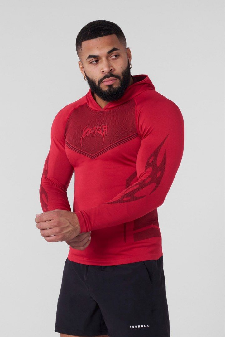 YoungLa Warrior Compression Hoodie (Category: Activewear) located in Quezon City. Submitted by dellowe (Listing ID 1422542494, Image 1). Description: YoungLa Warrior Compression Hoodies All 4 colors available (red,grey,black,deep teal) All Size Small Soldout onsite All items are onhand ready to ship or meetup 📩📩.
