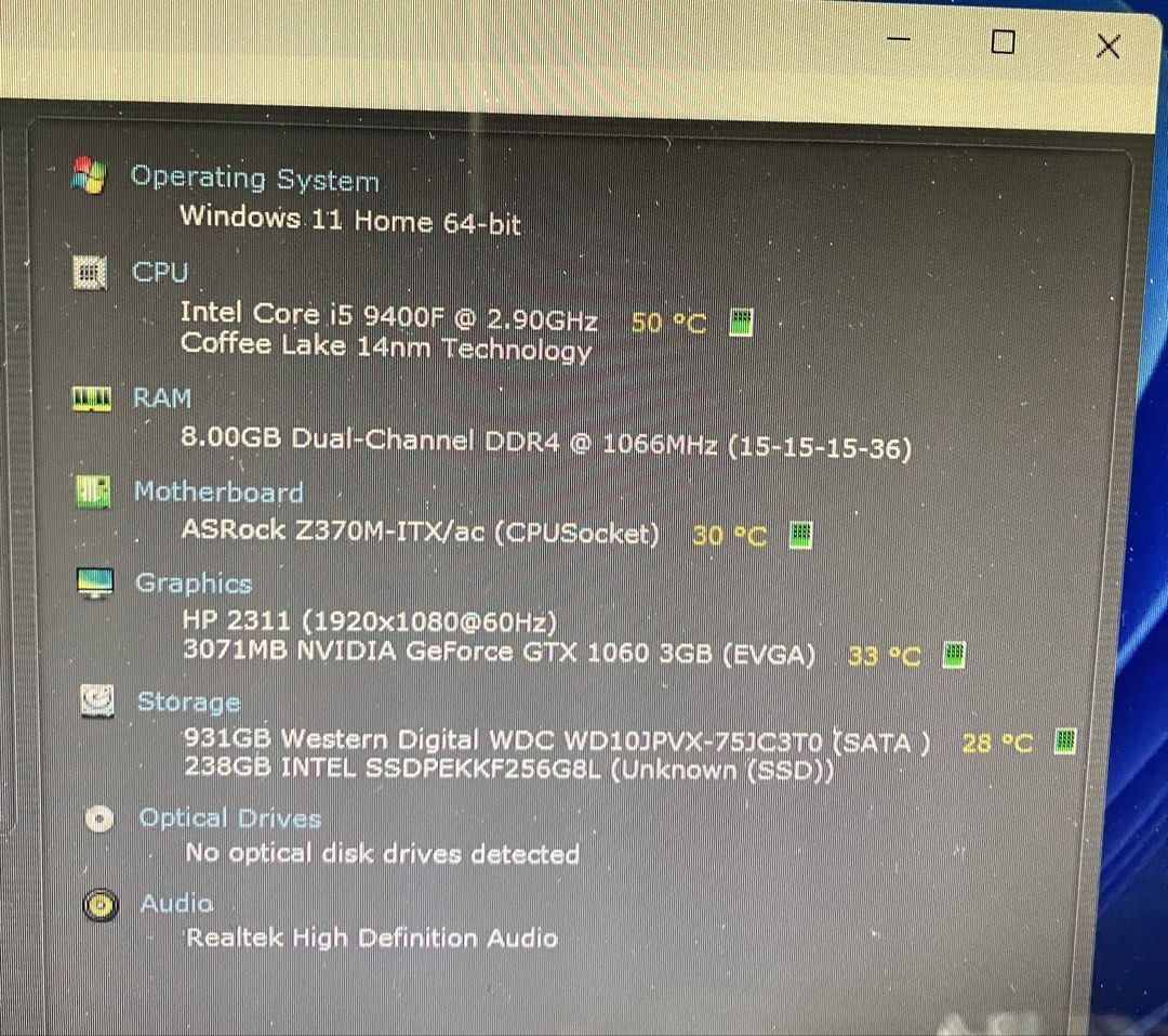 9th gen intel i5 Asus desktop65606443225729111